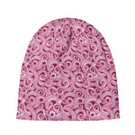 Pink Octopus Tentacles Pattern Print Beanie
