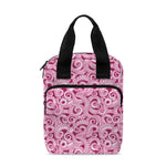 Pink Octopus Tentacles Pattern Print Bible Tote Bag