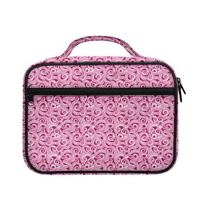Pink Octopus Tentacles Pattern Print Briefcase Bible Bag
