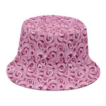 Pink Octopus Tentacles Pattern Print Bucket Hat