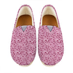 Pink Octopus Tentacles Pattern Print Casual Shoes