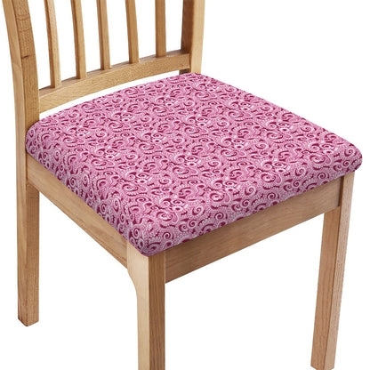 Pink Octopus Tentacles Pattern Print Chair Cushion Cover