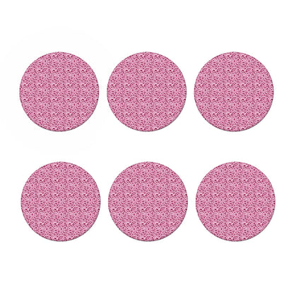 Pink Octopus Tentacles Pattern Print Coaster Set