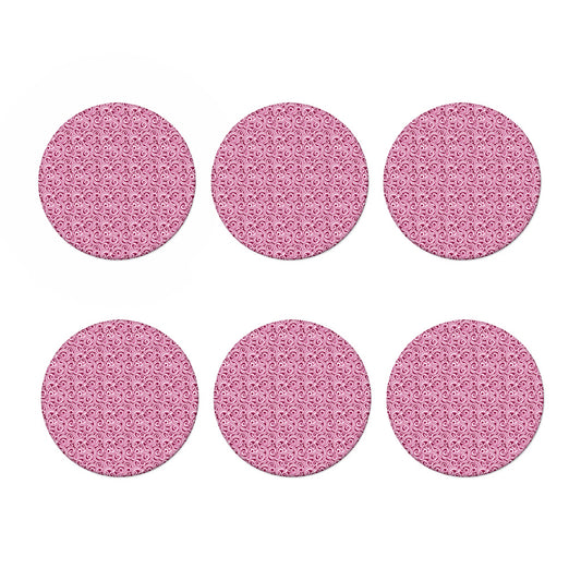Pink Octopus Tentacles Pattern Print Coaster Set