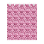 Pink Octopus Tentacles Pattern Print Curtain