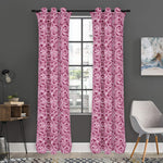 Pink Octopus Tentacles Pattern Print Curtain
