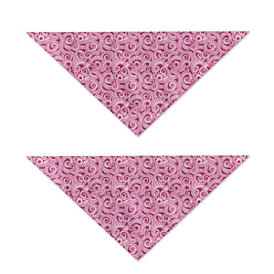 Pink Octopus Tentacles Pattern Print Dog Bandana