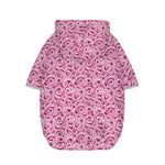 Pink Octopus Tentacles Pattern Print Dog Zip Up Hoodie