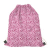 Pink Octopus Tentacles Pattern Print Drawstring Bag