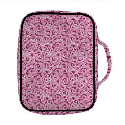 Pink Octopus Tentacles Pattern Print Front Pocket Bible Bag