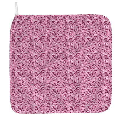 Pink Octopus Tentacles Pattern Print Hand Towel