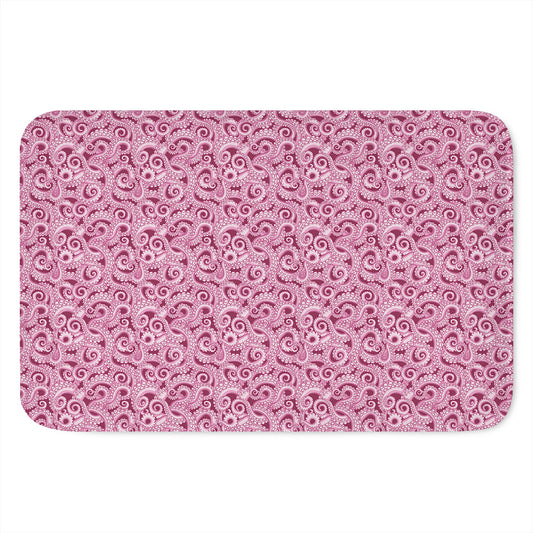 Pink Octopus Tentacles Pattern Print Indoor Door Mat