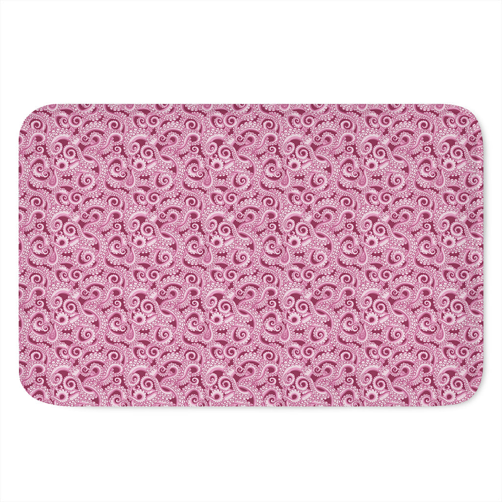 Pink Octopus Tentacles Pattern Print Indoor Door Mat