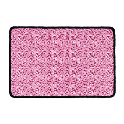 Pink Octopus Tentacles Pattern Print Kitchen Mat
