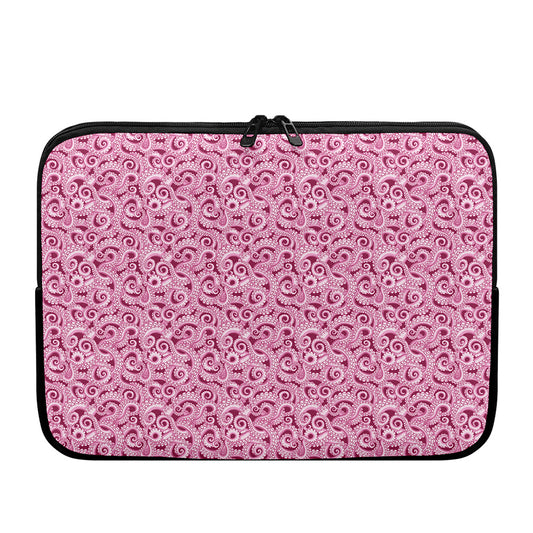 Pink Octopus Tentacles Pattern Print Laptop Sleeve