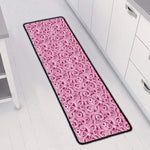 Pink Octopus Tentacles Pattern Print Long Kitchen Mat