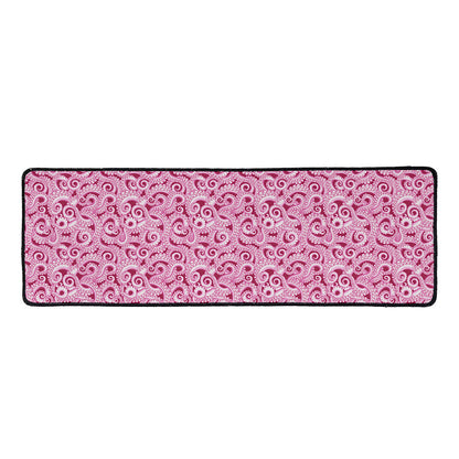 Pink Octopus Tentacles Pattern Print Long Kitchen Mat