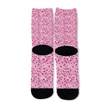Pink Octopus Tentacles Pattern Print Long Socks