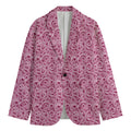 Pink Octopus Tentacles Pattern Print Men's Blazer