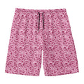 Pink Octopus Tentacles Pattern Print Men's Swim Trunks