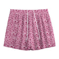 Pink Octopus Tentacles Pattern Print Mesh Shorts