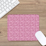 Pink Octopus Tentacles Pattern Print Mouse Pad