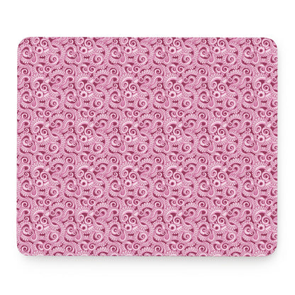 Pink Octopus Tentacles Pattern Print Mouse Pad