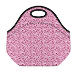 Pink Octopus Tentacles Pattern Print Neoprene Lunch Bag