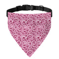 Pink Octopus Tentacles Pattern Print Over The Collar Dog Bandana