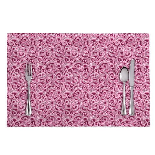Pink Octopus Tentacles Pattern Print Placemat