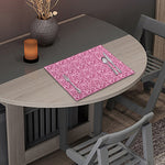 Pink Octopus Tentacles Pattern Print Placemat