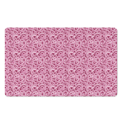 Pink Octopus Tentacles Pattern Print Polyester Doormat