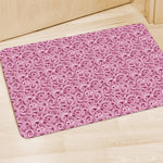 Pink Octopus Tentacles Pattern Print Polyester Doormat