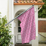 Pink Octopus Tentacles Pattern Print Polyester Flag