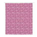 Pink Octopus Tentacles Pattern Print Polyester Shower Curtain