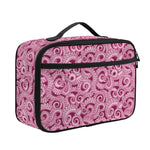 Pink Octopus Tentacles Pattern Print Portable Lunch Bag