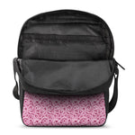 Pink Octopus Tentacles Pattern Print Rectangular Crossbody Bag