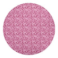 Pink Octopus Tentacles Pattern Print Round Blanket