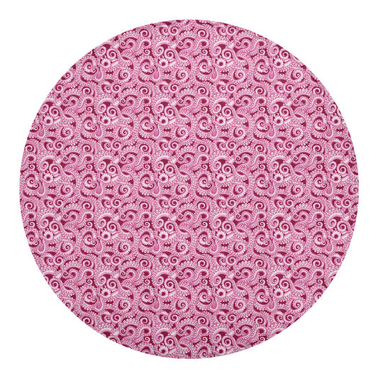 Pink Octopus Tentacles Pattern Print Round Blanket