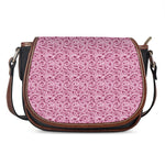 Pink Octopus Tentacles Pattern Print Saddle Bag
