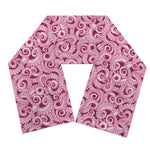 Pink Octopus Tentacles Pattern Print Scarf