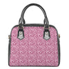 Pink Octopus Tentacles Pattern Print Shoulder Handbag