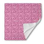 Pink Octopus Tentacles Pattern Print Silk Bandana