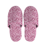 Pink Octopus Tentacles Pattern Print Slippers