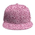 Pink Octopus Tentacles Pattern Print Snapback Cap