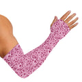 Pink Octopus Tentacles Pattern Print Sun Protection Arm Sleeves