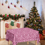 Pink Octopus Tentacles Pattern Print Tablecloth