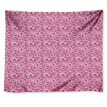 Pink Octopus Tentacles Pattern Print Tapestry