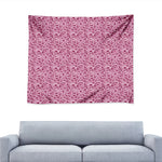 Pink Octopus Tentacles Pattern Print Tapestry