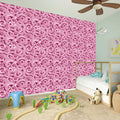 Pink Octopus Tentacles Pattern Print Wall Sticker